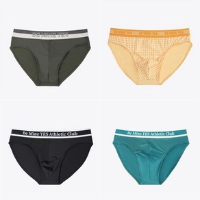 [매장정품] 예스 데일리 그린 블랙 고방체크 남성삼각팬티4종 택1 YSMPZA01MPZ801MPZ810