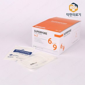 밴드골드 슈퍼포아 운드드레싱 상처 드레싱 밴드 6cm x 9cm 50매 1개