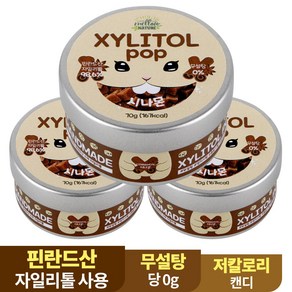 수제 장인 자일리톨 팝 캔디 사탕 시나몬, 70g, 3개