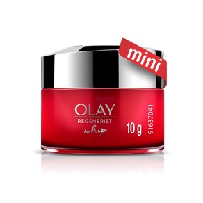 Olay 올레이 리제너리스트 휩 미니 크림 초경량 촉촉하고 탱탱하고 탄력있는 피부 히알루론산 나이아신아미드 펩타이드 함유 복합성 피부 10g, 1개