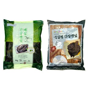 매실 간장깻잎 4kg 반찬단지 그린이에프앤에스, 1개