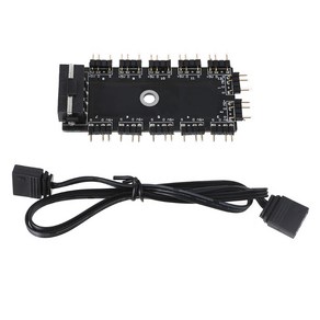 5V ARGB 12V RGB 허브 3PIN 4 PIN RGB 확장 케이블이있는 1 ~ 11 스플리터 어댑터, 4 핀