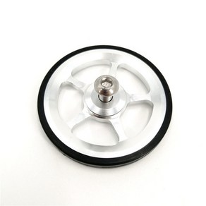 Litepo Bompton Easywheel 접이식 자전거 후면 랙 이지 휠 60mm 플랫 화물 액세서리, 1개