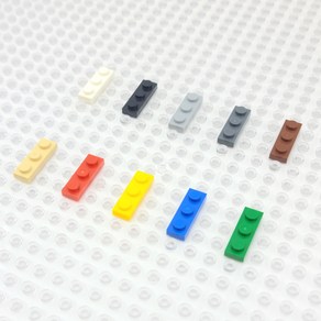 요고요 블록 부품 커스텀 벌크 브릭 블럭 타일 플레이트 100G 소포장 패키지, [플레이트 1 x 3] 베이지 100G, 1개