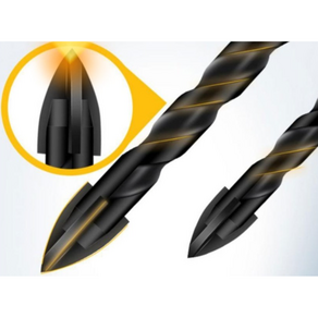 공구팜 임팩드릴 블랙코팅 만능 드릴비트 사이즈 10가지 3mm~14mm, 6.5M 1개, 1개