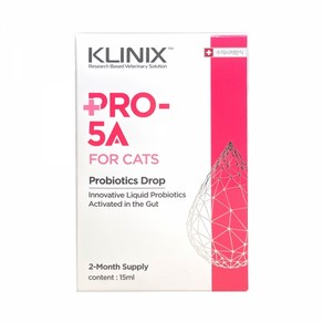 클리닉스 PRO 5A 캣 15ml - 액상LIVE유산균 KLINIX, 1개