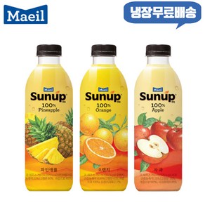 매일 썬업 100% 750ml 혼합 6개/파인애플4+오렌지1+사과1/냉장무료배송, 6개