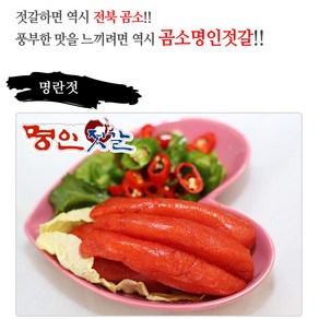 곰소젓갈 명란젓500g 양념젓갈 명인젓갈, 500g, 1개