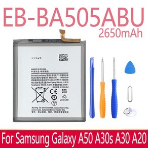 SIYAA EB-BA505ABN EB-BA505ABU 배터리 삼성 호환 갤럭시 A50 A505F SM-A505F A505FN/DS A505GN/DS A505W A30s A30 SM, 01 EB-BA505ABU Fo A50