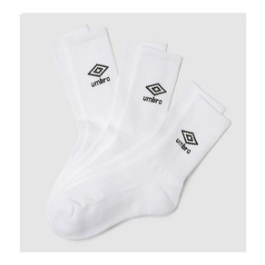 엄브로 양말 남여 에센셜 3PACK 크루 삭스 UP323CSC75WHT 선물