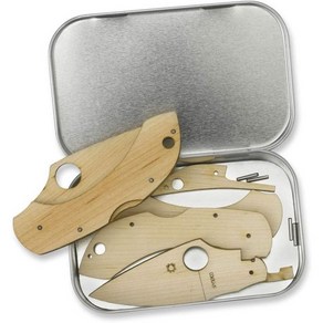 스파이더코 Spyderco 단계별 지침이 포함 목재 C28 나이프 키트 7세 이상용 WDKIT1