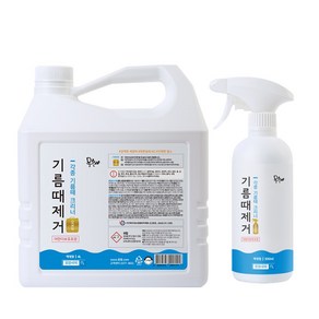 몽블 강력한 주방기름때제거 오븐크리너 500ml+4L, 1세트, 4.5L