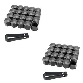 방지 20 19MM 녹 보호 너트 볼트 자동차 외부 휠 타이어 캡 허브 개 22MM 나사 21MM 커버 장식, GRAY 40PCS, 40개