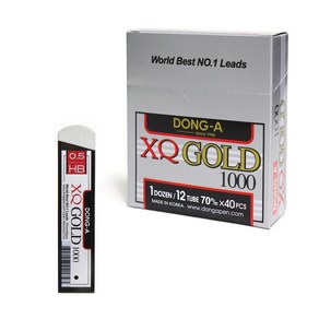 동아 XQ GOLD 1000 샤프심 12ea 0.5mm 2B B HB, 12개입