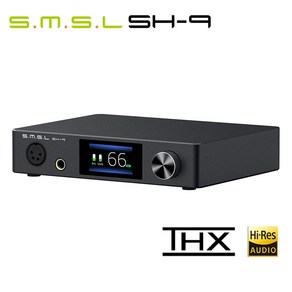 SMSL SH-9 헤드폰 앰프 THX AAA 기술 RCA/XLR 입력 6.35MM 밸런스드 헤드폰 앰프