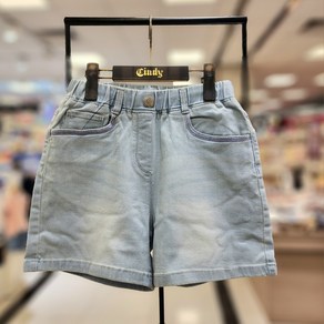 [신디키즈]논현점**여름내내 세상 편하게 입을 반바지!! 탄성 좋고 베이직해 코디도 쉬워~ 3.5부 엔트리 데님 CITH24401
