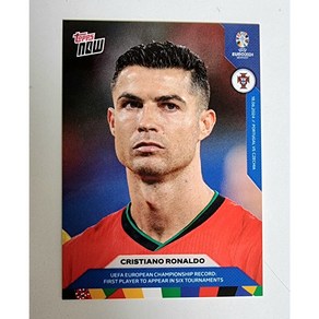 크리스티아누 호날두 유로 탑스나우 2024 TOPPS NOW UEFA EURO CRISTIAN RONALDO No-15 축구카드, 1개