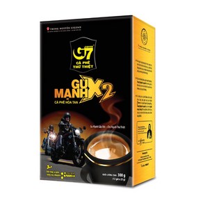 베트남 G7 Gu Manh X2 3in1 인스턴트 스트롱 믹스 커피 12개입 x 25g