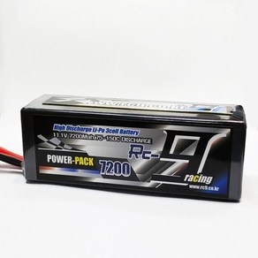 알씨구 RC9 11.1V 7200mAh 75-150C 리튬폴리머 드론 배터리, 딘스, 1개