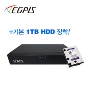 이지피스 QHDVR-4004HS+1TB 400만화소 4채널 녹화기 올인원 IP채널지원DVR QHDCCTV 매장 아파트 빌딩 병원 설 상가빌딩 요양원시설 오피스텔 산업시설 쇼핑센타, DVR, 1개