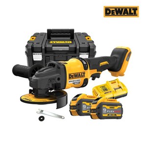 [디월트] DCG418X2 / 60V MAX FLEXVOLT XR 브러쉬리스 5인치 충전 그라인더 3.0Ah 세트, 1개