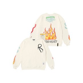 STIGMA FIRE OVERSIZED CREWNECK IVORY