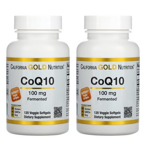 캘리포니아골드뉴트리션 2개X CoQ10 100mg 베지 소프트젤 120정, 2개