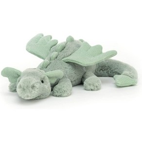 Jellycat 세이지 Dagon 드래곤 인형 수면 애착, Small, 1개