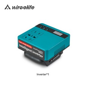 마끼다배터리 마끼타 배터리 밧데리 호환 Wieelife 120W 전원 인버터 DC 18V-220V 어댑터 가전 제품용 공급 장치 Makita 18V [01] Without Battey, 본품, 1개