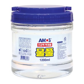 아모스물풀대용량1200ml 대용량초강력물풀1.2L클리어슬라임재료 투명물풀 슬라임베이스