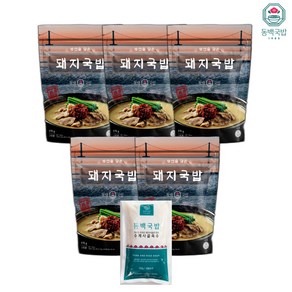 [5+1]부산 돼지국밥 동백국밥 5팩 가성비세트 캠핑세트, 돼지국밥 5팩, 570g, 5개