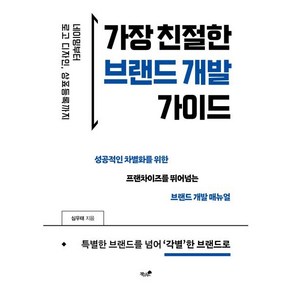 가장 친절한 브랜드 개발 가이드:네이밍부터 로고 디자인 상표등록까지, 책과나무, 심우태