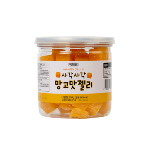 더미담 망고맛젤리 250g 새콤달콤 과일젤리 망고젤리 탕비실간식, 1개