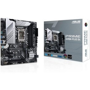 ASUS 프라임 Z690MPLUS D4 인텔 Z690 LGA 1700mATX 마더보드 PCIe 5.0 M.2 슬롯 3개 101 DMOS DDR4 1Gb LAN HDMI USB, Z690_PRIME Z690M-PLUS D4