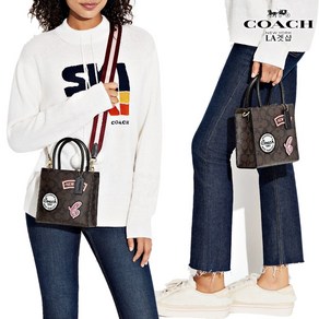 코치 미니 콜리 시그니처 크로스 스키 패치 CE593 Mini Cally Cossbody In Signatue Ski Patches