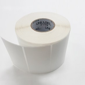 [유니라벨] 약국용 바코드 감열 롤 라벨 80mm X 50mm X 900매무지