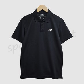 뉴발란스 NFEC1013 블랙 UNI CP 피케 반팔티 (STANDARD FIT) 남여공용 카라티 에리티셔츠 PK티