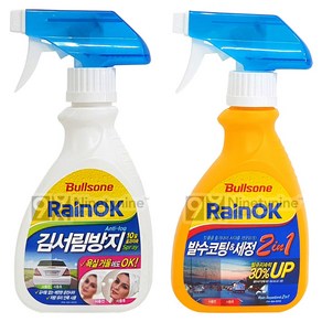 불스원 RainOK 발수코팅세정 2in1＋김서림방지foam, 1g, 1세트, 발수코팅세정제+김서림방지스프레이