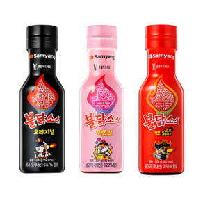 삼양 불닭소스 3종 모음 불닭+까르보+불닭마요, 1세트, 200g