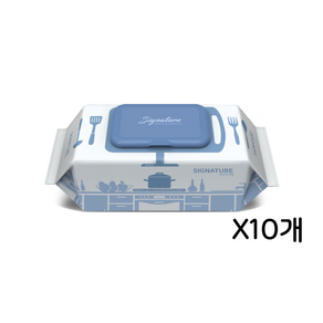 네츄럴오가닉 시그니처 소독 세균닦는 행주티슈, 10개