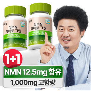 NMN 엔엠엔 식물성 파이토 그린 1000mg 식약청 HACCP 알레, 2개, 30회분