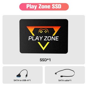 PlayZone 외부 에뮬레이터 게임 SSD 내장 16000 레트로 및 AAA 게임 휴대용 게임 하드 드라이브 Xbox 스위치 PS4 NGC WII 1TB, 02 Only 1Tb SSD