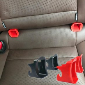 썬코 안전벨트 ISOFIX 설치 싼타페 카시트 가이드 아이소픽스 브라켓 2개, 레드 (2개 1세트)
