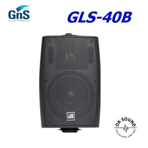 GNS GLS-40B 벽부형 패션스피커 로우임피던스 전용 블랙색상