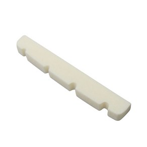 Pe-Slotted Flat Bottom Bone Bass Nut 4 Sting Fende PB JB 정밀베이스 재즈베이스 38x3.5x5 / 4.5mm, 하나, 하얀, 1개