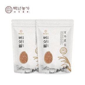 [백년농가] 차가 영지 상황버섯 현미 쌀 400g x 2팩, 2개, 상세 설명 참조