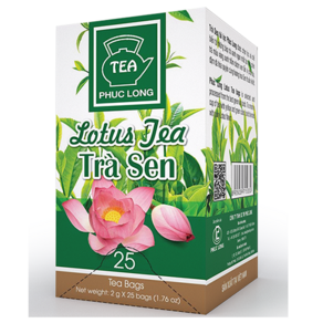 PHUC LONG Lotus Tea ( 연꽃차 ) [ 묶음배송가능 ], 50g, 25개, 1개, 25개입