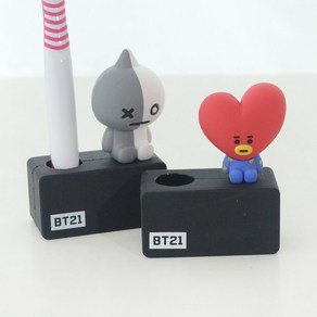 BT21 칫솔홀더_TATA+VAN 칫솔 꽂이 거치대, 1개