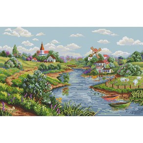 외국 십자수패키지 Merejka/Spring View(River View)-K-57