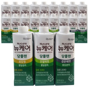 뉴케어 당플랜 혼합 호두 인절미 검은깨맛, 18개, 200ml